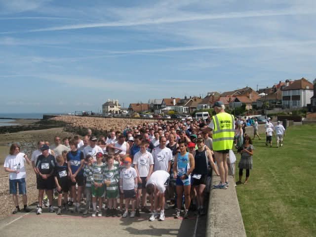 The start on the seafront